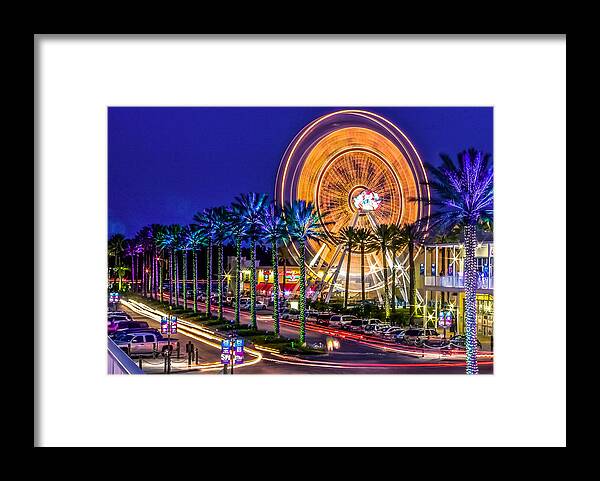 Alabama Framed Print featuring the photograph Ferris Wheel At The Wharf by Rob Sellers