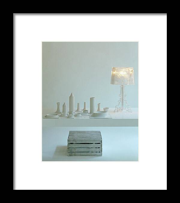 Kitchen Framed Print featuring the photograph Ferruccio Laviani's Bourgie Lamp From Kartell by Romulo Yanes