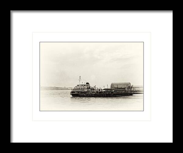 Liverpool Museum Framed Print featuring the photograph Ferry at the terminal by Spikey Mouse Photography