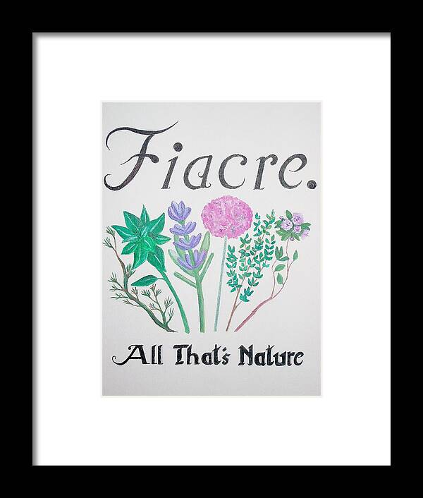Nature Framed Print featuring the painting Fiacre by Joe Dagher