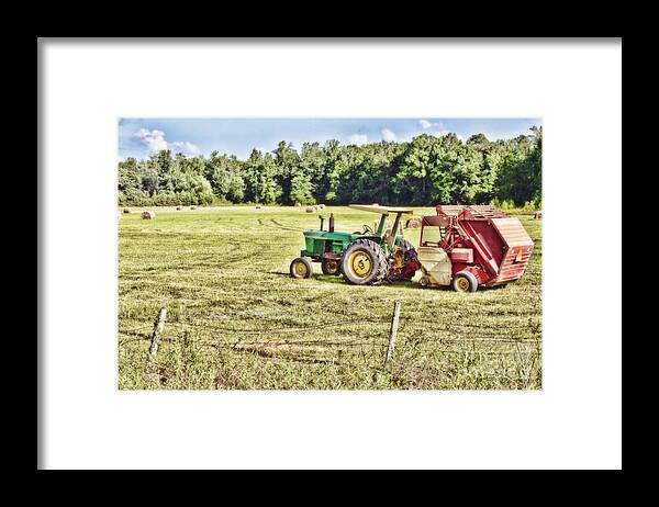 Tractor Framed Print featuring the photograph Field Work by Scott Pellegrin