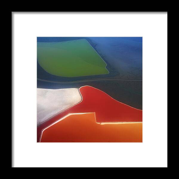 Abstraction Framed Print featuring the photograph Fields by Alexander Fedin