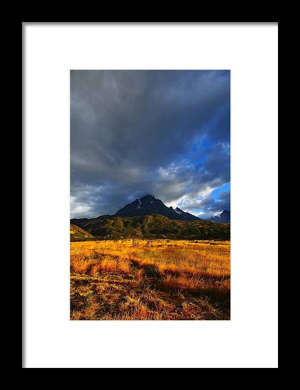 Chile Framed Print featuring the photograph Fields Of Patagonia 2 by FireFlux Studios