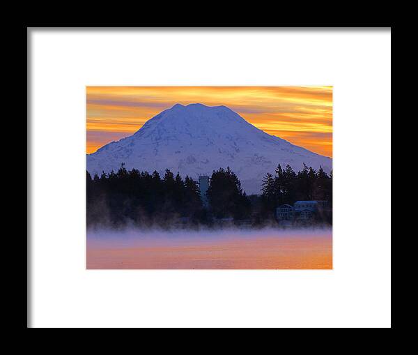 Dawn Framed Print featuring the photograph Fiery Dawn by Tikvah's Hope