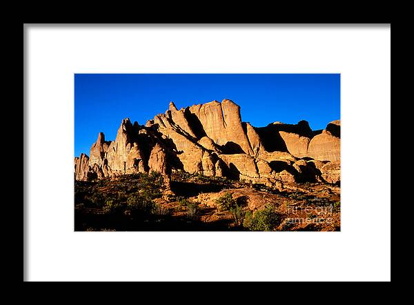 Arches National Park Framed Print featuring the photograph Fiery Fins by Tracy Knauer