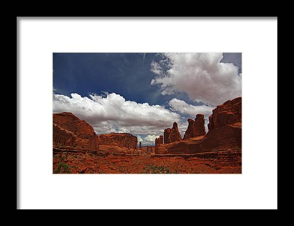 Arches Np Framed Print featuring the photograph Fifth Avenue in Arches National Park by Jean Clark