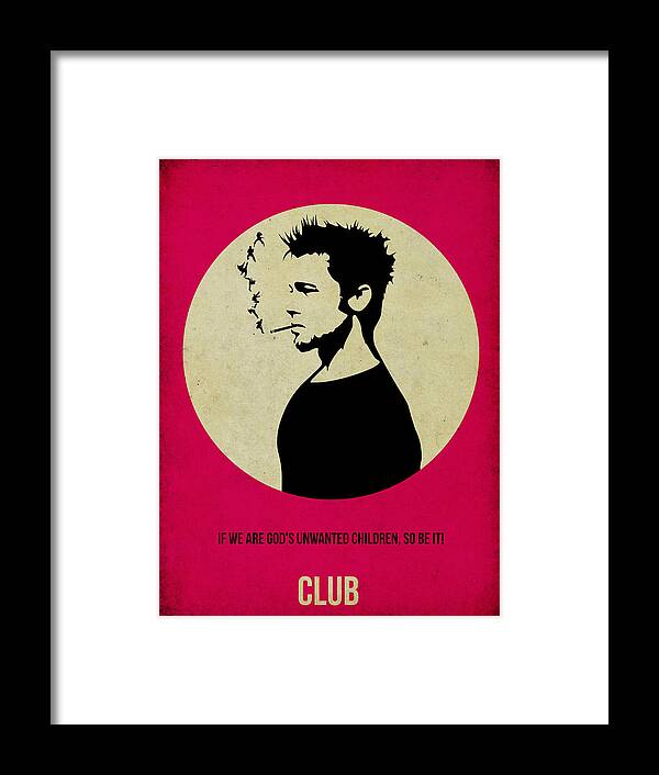  Framed Print featuring the painting Fight Club Poster by Naxart Studio