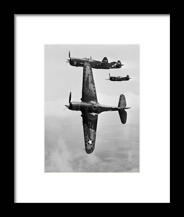 P-40 Framed Print featuring the photograph Fighter pilot training, 1943 by Science Photo Library