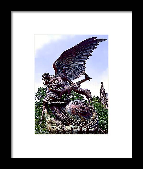 Angel Framed Print featuring the photograph Fighting Angel by Terry Reynoldson