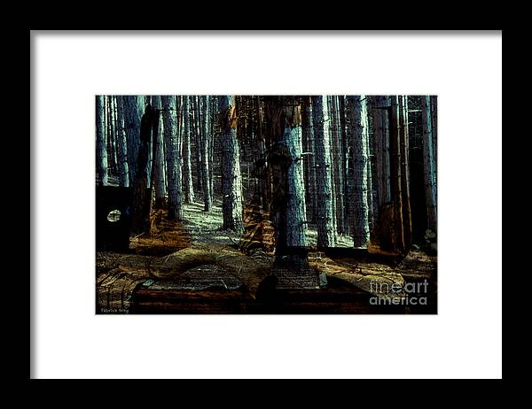 Patrickwey Framed Print featuring the photograph Film Creations-Native-Norse visits the Forests of North America by Patrick Wey