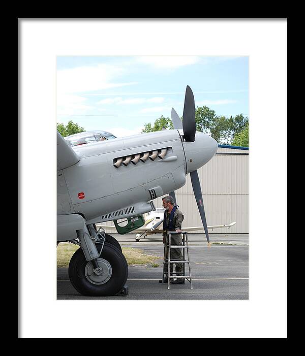 Aviation Framed Print featuring the photograph Final Checks by Mark Alan Perry