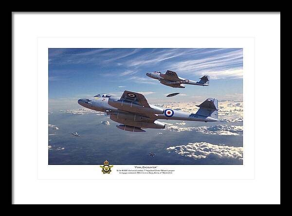 Cold War Jet Framed Print featuring the digital art Final Encounter by Mark Donoghue