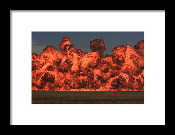 Fire Framed Print featuring the photograph Final Explosion by Stacy C Bottoms