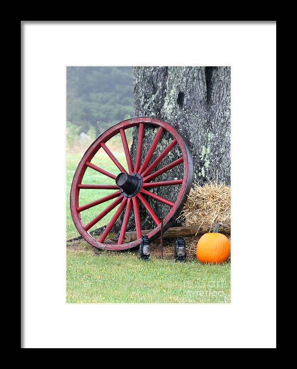 Wheel Framed Print featuring the photograph Finally at Rest by Mariarosa Rockefeller