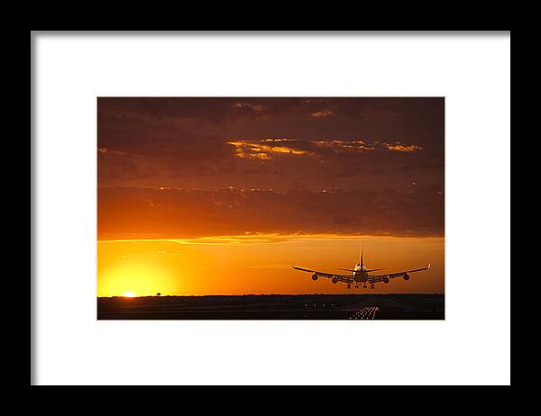 Plane Framed Print featuring the photograph Finally Home by Andrew Soundarajan