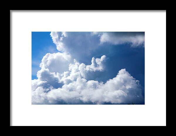 Cloud Framed Print featuring the photograph Find Teddy by Jeanette C Landstrom