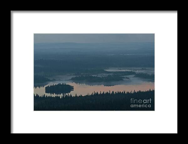 Europe Framed Print featuring the photograph Finish Lakeland in the Mist by Heiko Koehrer-Wagner
