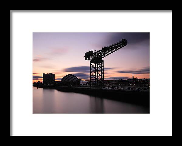 Glasgow Framed Print featuring the photograph Finnieston crane Glasgow by Grant Glendinning