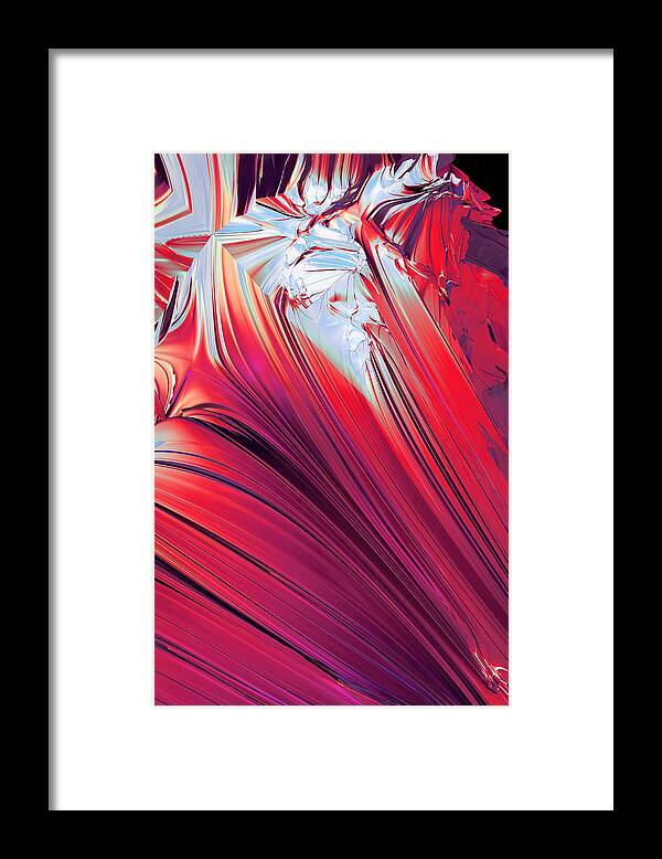 Fire And Ice Framed Print featuring the digital art Fire and Ice by Dolores Kaufman