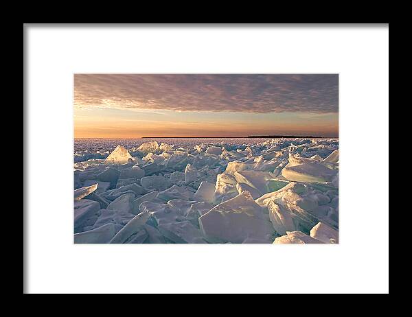 Door County Framed Print featuring the photograph Fire and Ice by Leda Robertson