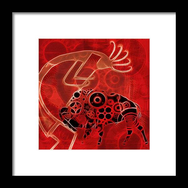 Steampunk Framed Print featuring the digital art Fire Dance by Shannon Story