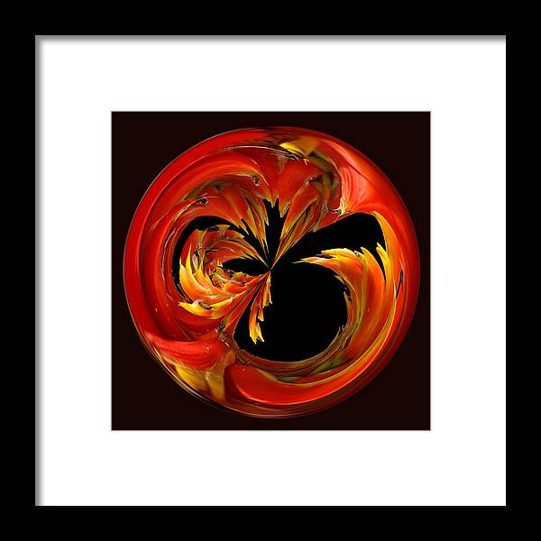 Orb Framed Print featuring the photograph Fireball Orb by Bill Barber