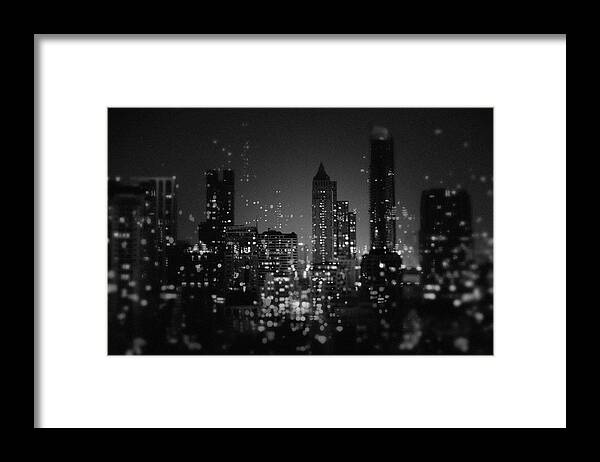 Night Framed Print featuring the photograph Fireflies by Ting Tai Meng