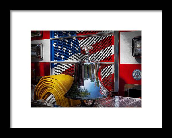Fire Framed Print featuring the photograph Fireman - Red Hot by Mike Savad