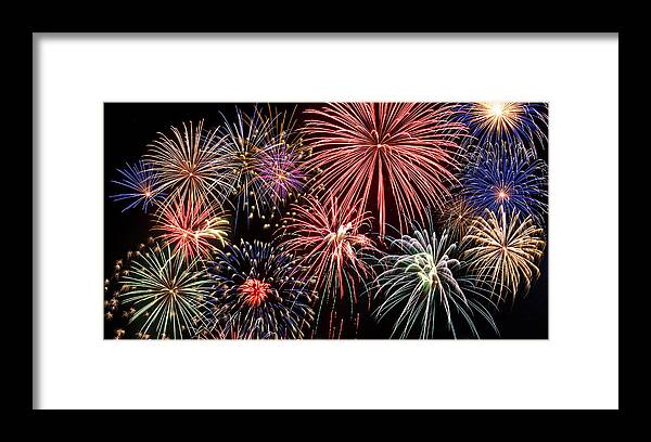 4th Framed Print featuring the photograph Fireworks Spectacular III by Ricky Barnard