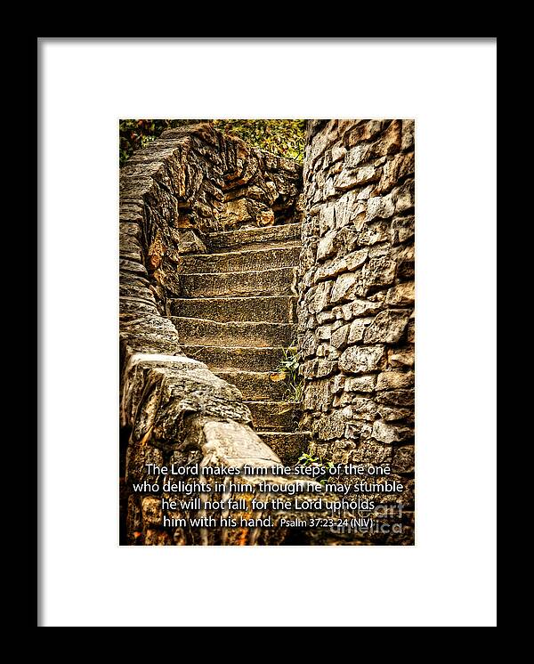 Stone Framed Print featuring the photograph Firm Are the Steps by Lincoln Rogers