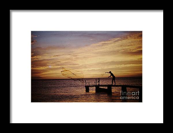 Fishing Framed Print featuring the photograph First Cast by George DeLisle