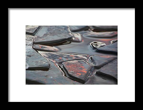 Ice Framed Print featuring the photograph First Ice by Theo OConnor