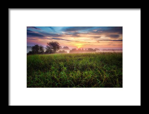 Landscape Framed Print featuring the photograph First Light by Joshua Minso