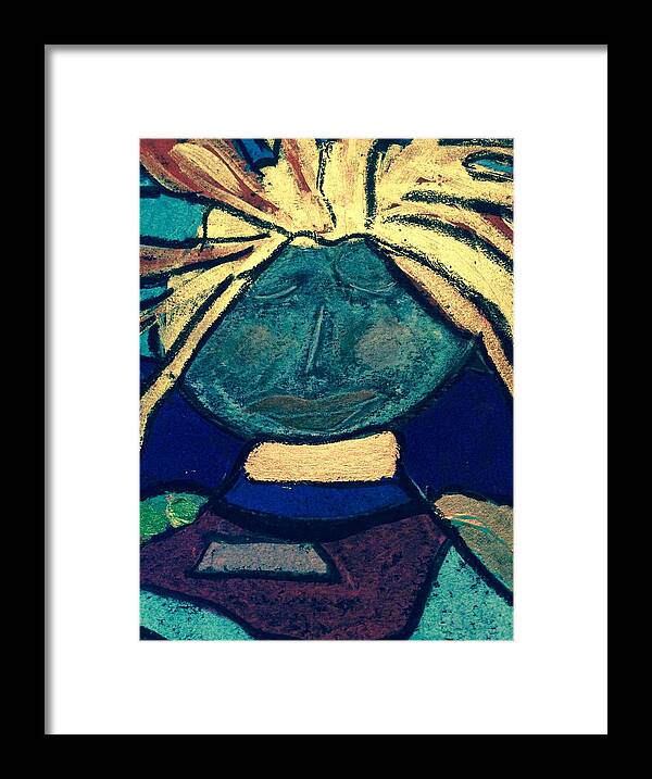 Fish File Framed Print featuring the painting Fish File Codex The Mother Word 17 by Clarity Artists