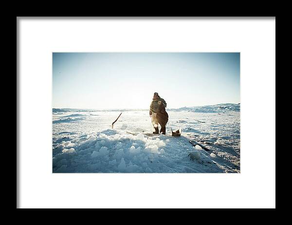 Tranquility Framed Print featuring the photograph Fisherman by Andre Schoenherr