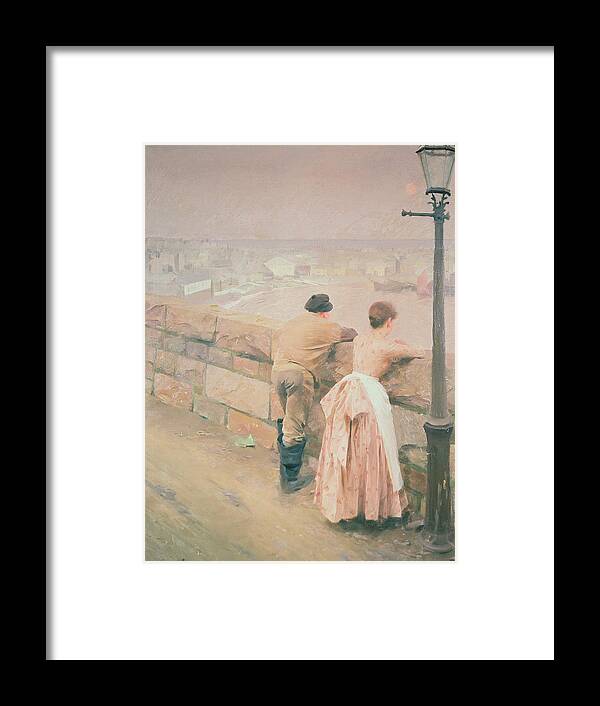 Lamp Post Framed Print featuring the painting Fisherman St. Ives by Anders Leonard Zorn