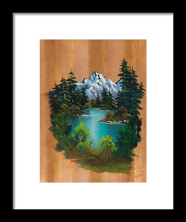 Landscape Framed Print featuring the painting Angler's Fantasy by Chris Steele