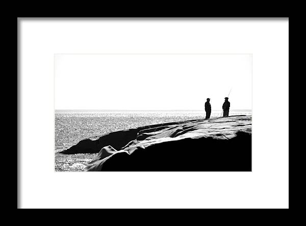 Blumwurks Framed Print featuring the photograph Fishers By The Sea by Matthew Blum