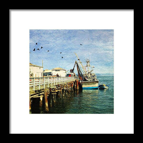 Monterey Framed Print featuring the photograph Fishing Boat in Monterey by Charlene Mitchell