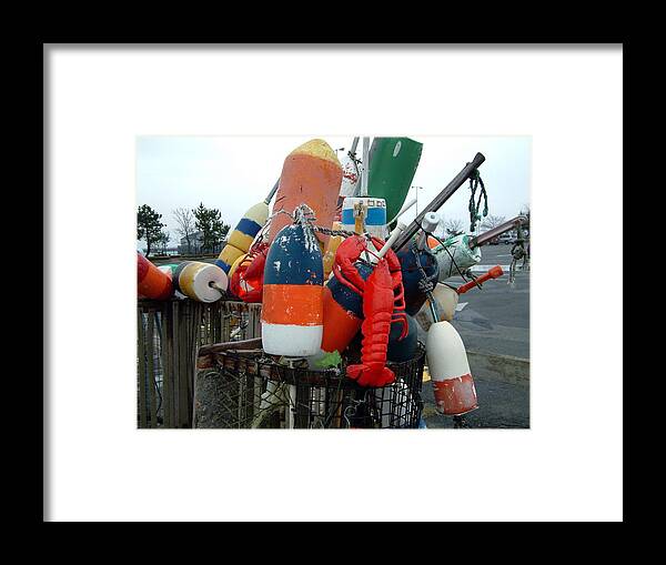Provincetown Framed Print featuring the photograph Fishing Buoys by Mike McCool