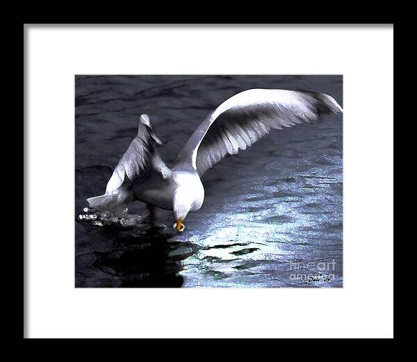 Dale Ford Framed Print featuring the digital art Fishing by Dale  Ford