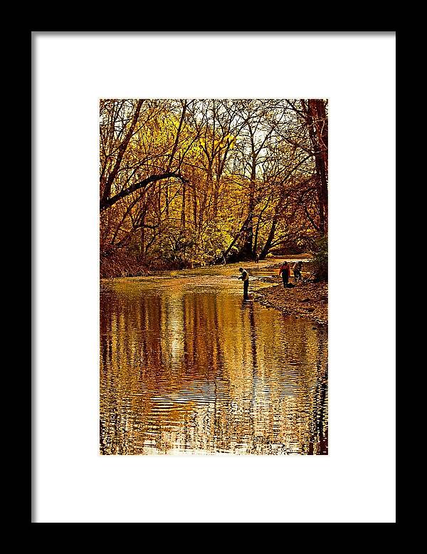 Nature Framed Print featuring the photograph Fishing by Tom Gari Gallery-Three-Photography