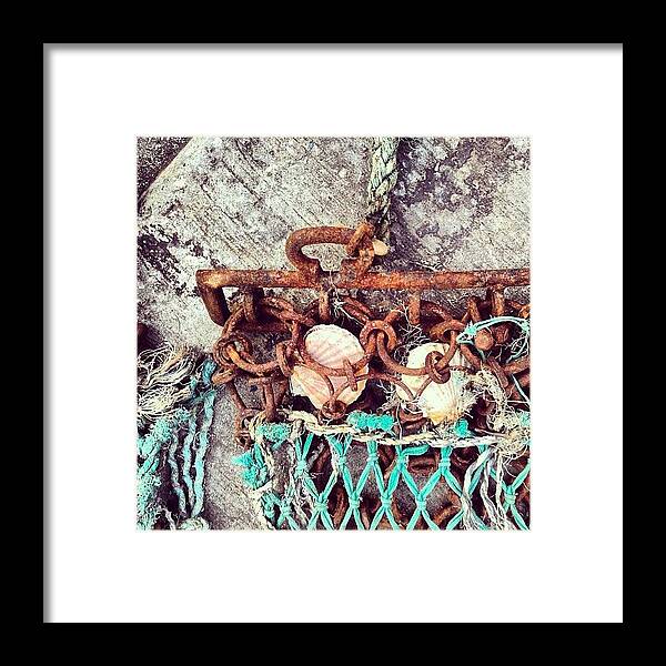 Nicsquirrell Framed Print featuring the photograph Fishing #nicsquirrell #fishing #net by Nic Squirrell