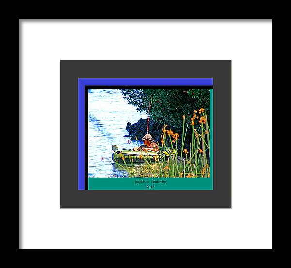 Tube Fishing Framed Print featuring the photograph Fishn my Way by Joseph Coulombe
