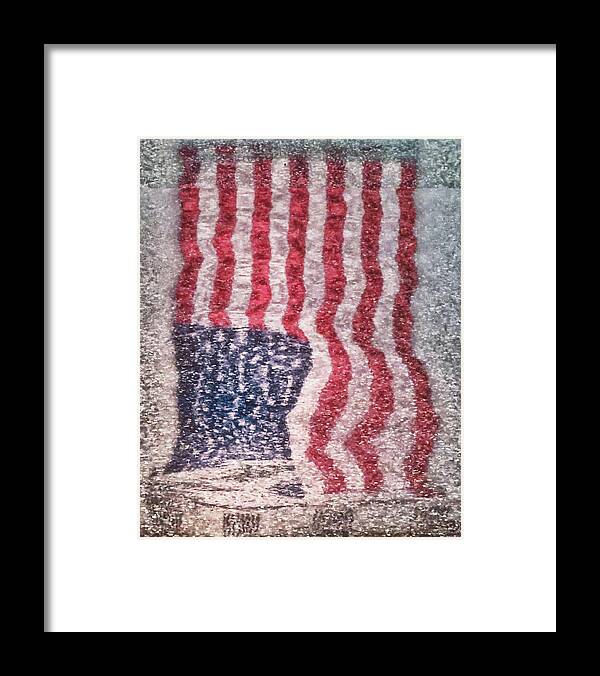 American Flag Framed Print featuring the photograph Flag by Jessica Levant
