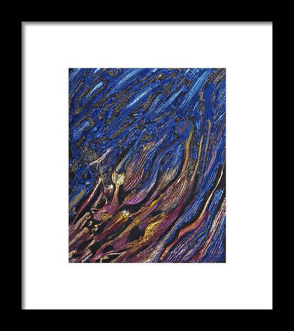 Flame Framed Print featuring the painting Flame and Water by Shabnam Nassir
