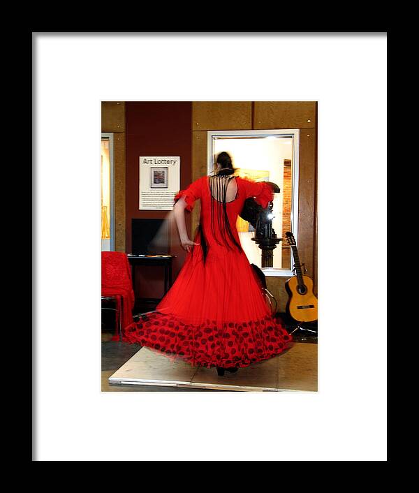 Woman Framed Print featuring the photograph Flamenco Dancer by Gerry Bates