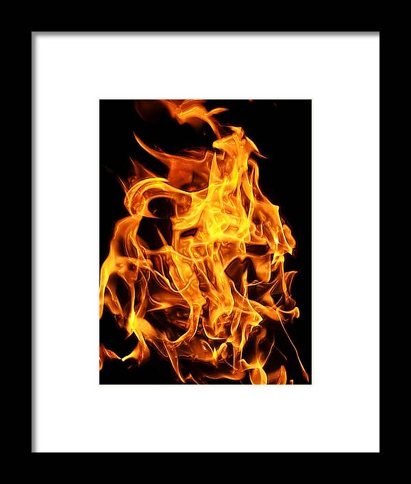 Fire Framed Print featuring the photograph Flames by Clay Pritchard