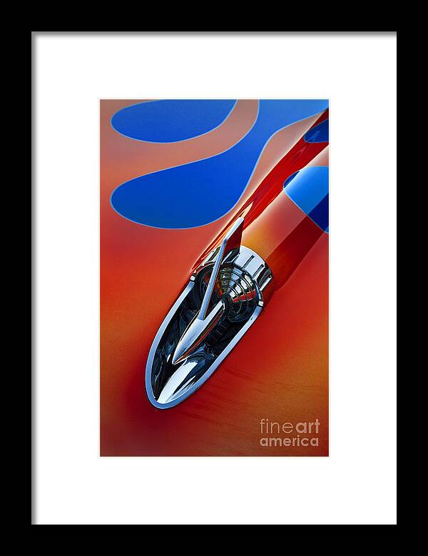 Transportation Framed Print featuring the photograph Flamin' '57 by Dennis Hedberg