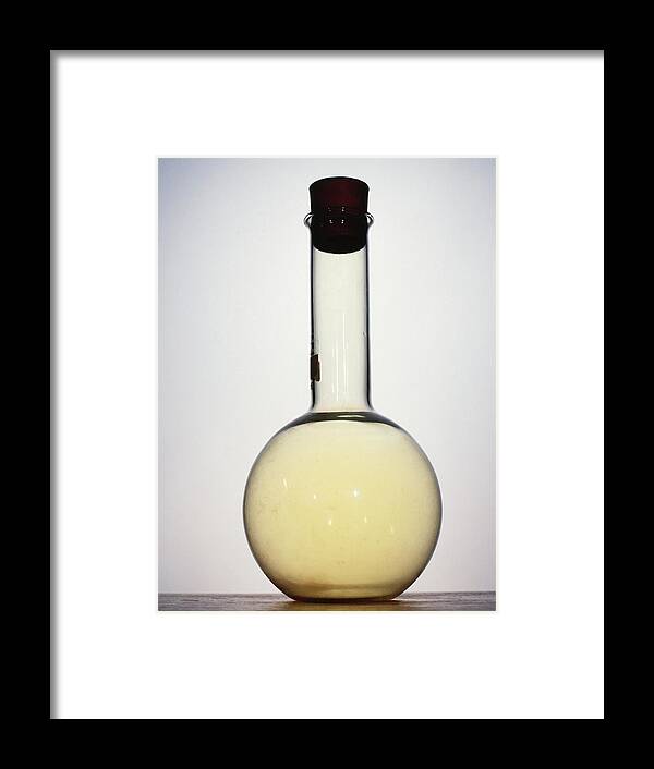 Agent Framed Print featuring the photograph Flask Containing Chlorine by Andrew Lambert Photography